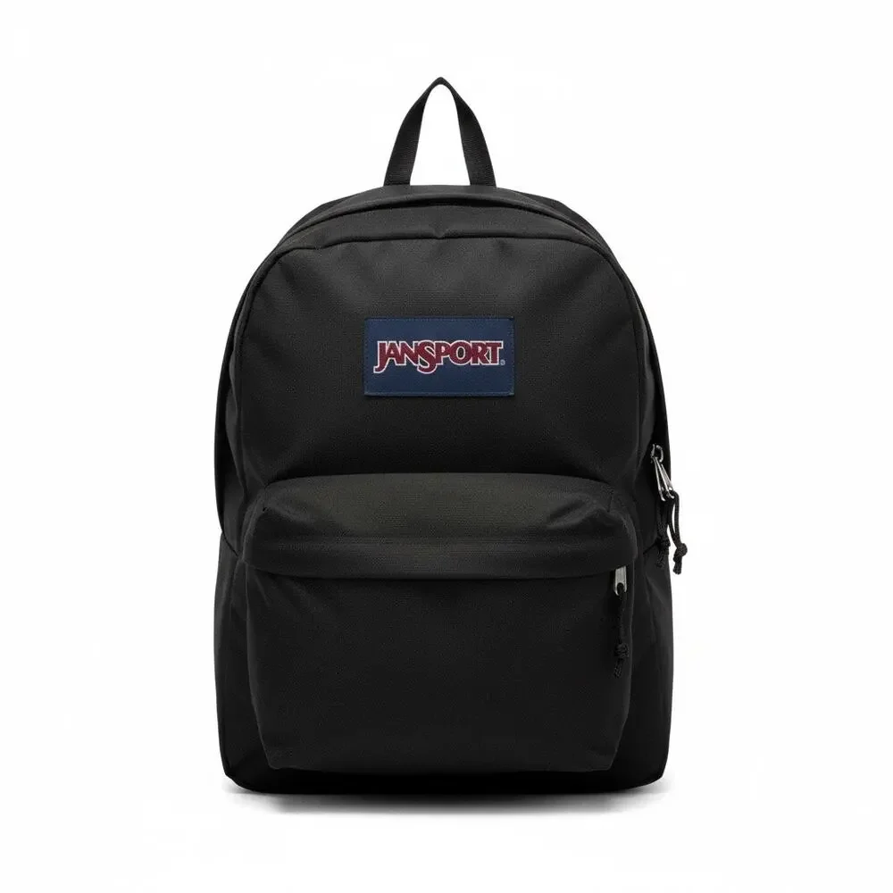 JanSport SuperBreak One Backpack Black School Bookbag JS00T501 Lightweight New